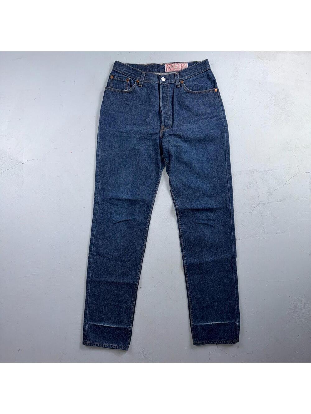 Levis 501 Vintage 80s USA XX Straight Leg Jeans High Rise Sz 13 Womens Act 28x32